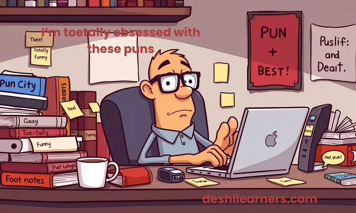 I’m toetally obsessed with these puns Toe puns