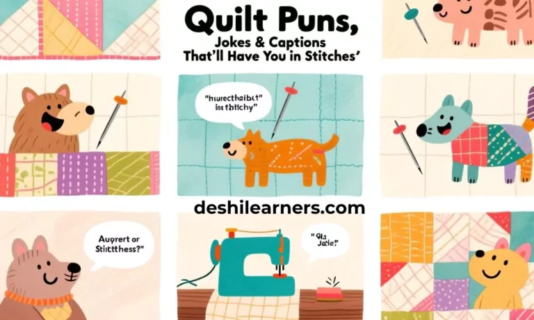 Quilt Puns, Jokes for Instagram Captions