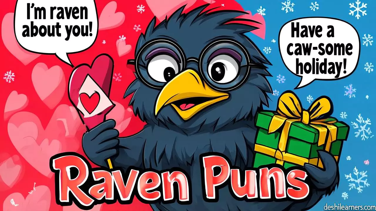 Raven Puns for Cards, Captions, and Clever Laughs